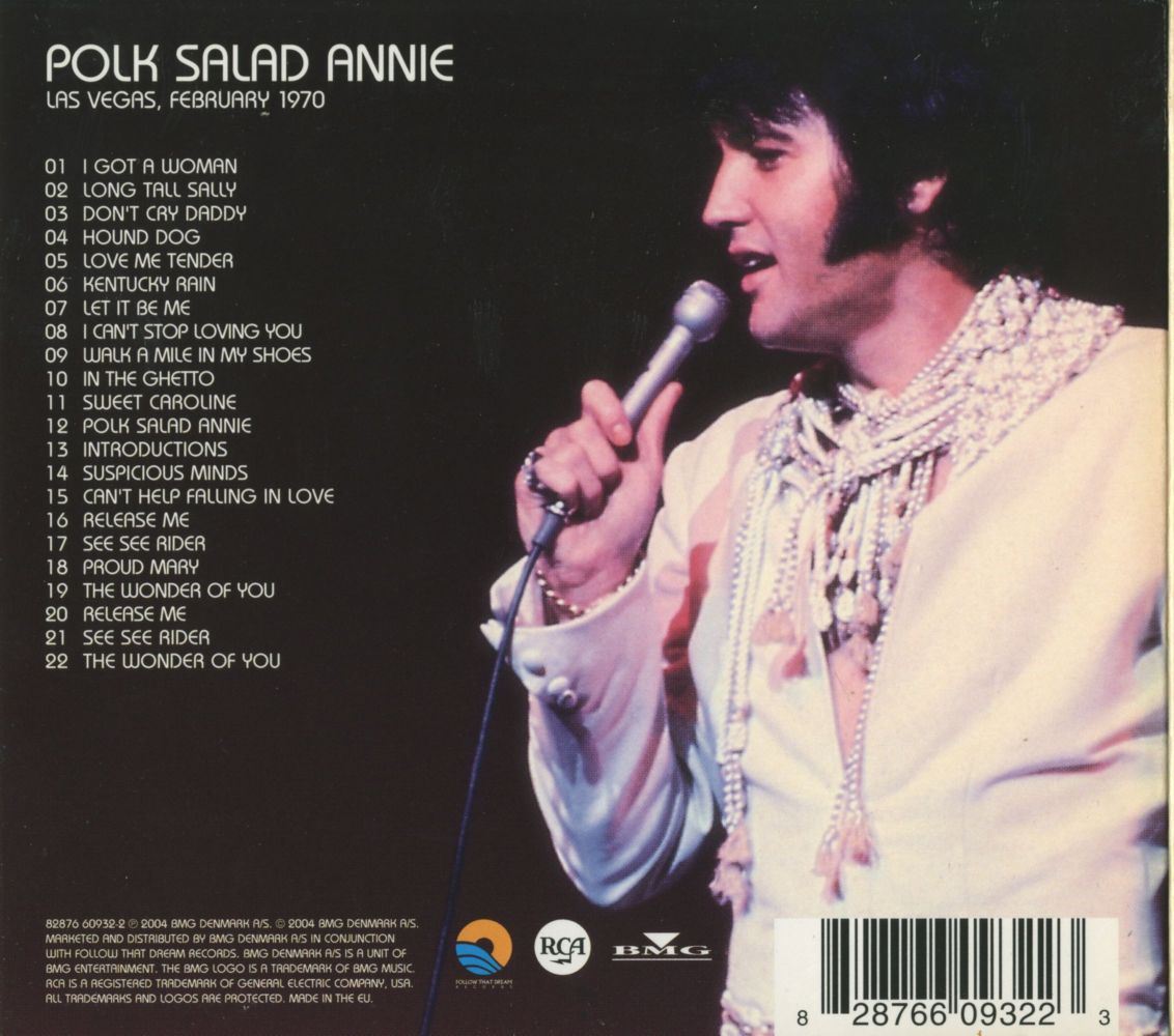 Elvis Presley  Polk Salad Annie : Back